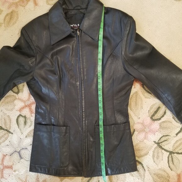 Wilsons Black Leather Jacket - Picture 8 of 16